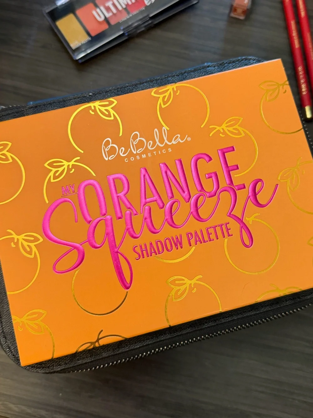 Orange Squeeze Shadow Palette - Bright Orange with Pink Accents